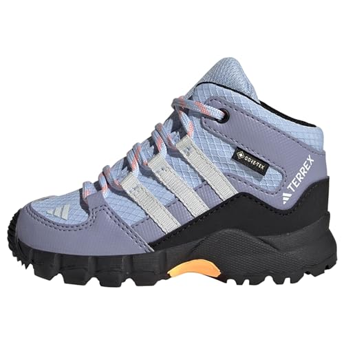 adidas Unisex Baby Terrex Mid Gore-TEX Hiking Shoes Schuhe – Mitte, Blue Dawn/Grey one/solar Gold, 18 EU von adidas