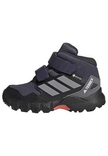 adidas Unisex Baby Terrex Skychaser Mid Gore-TEX Hiking Shoes Kids Schuhe zum Wandern, Shadow Navy/Grey Three/Semi Impact Orange, 22 EU von adidas