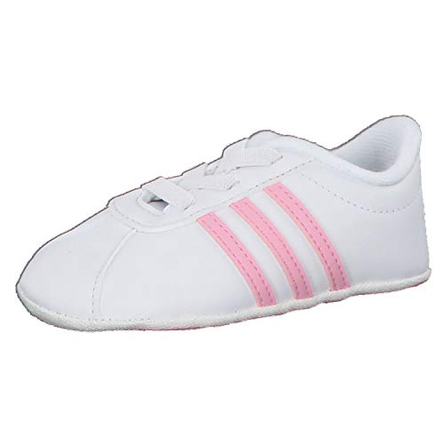 adidas Unisex Baby VL Court 2.0 Crib Hausschuhe, Mehrfarbig Ftwbla Rosaut Grasua 000, 20 EU von adidas