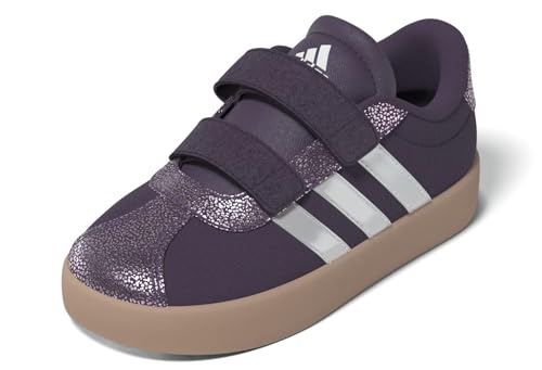 adidas Unisex Baby VL Court 3.0 Shoes Infants Schuhe, Aurora Plum/Zero Metalic/Pink Gum von adidas