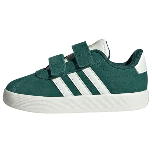 adidas Unisex Baby VL Court 3.0 Shoes Schuhe, Green/Off White/Gold Metallic, 24 EU von adidas