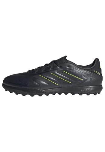 adidas Unisex COPA Pure III League Turf Football Boots Fußballschuhe, Core Black/DGH Solid Grey/Lucid Lemon, 46 EU von adidas