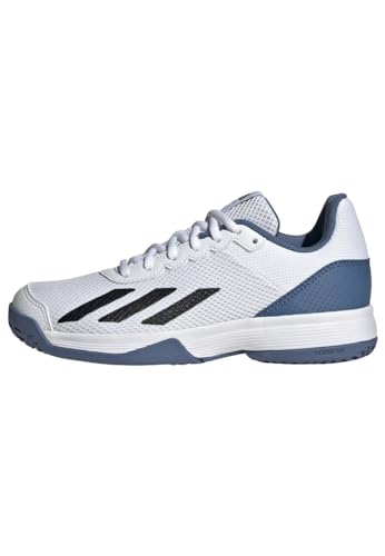 adidas Unisex Courtflash Tennis Shoes Tennisschuhe, Cloud White/Core Black/Crew Blue, 32 EU von adidas