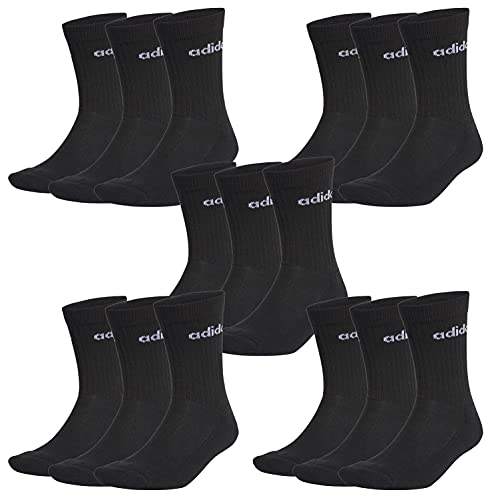 adidas Unisex Cush Crw 3 pp Socken (3er Pack), Schwarz3., 46-48 von adidas