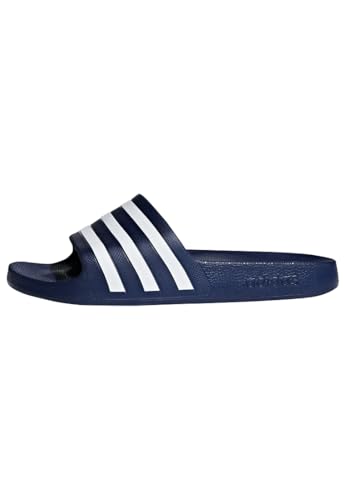 adidas Unisex Adilette Aqua Slides, Dark Blue / Cloud White / Dark Blue, 38 von adidas