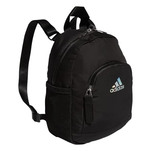 adidas Unisex-Erwachsene Linear Travel Bag Small for Or Men Womens Backpack Mini-Rucksack, Schwarz, 10.5 inch x8.5 inch x4.25 inch von adidas