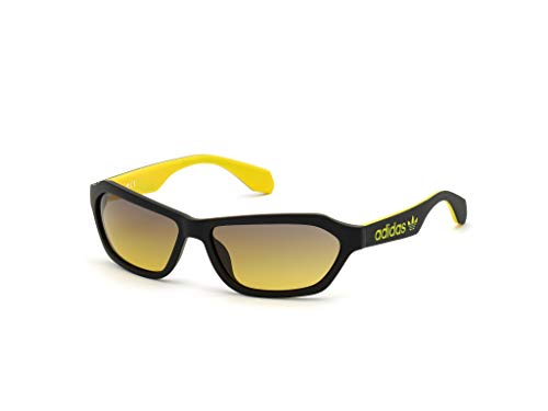 Adidas Unisex-Erwachsene OR0021 Sonnenbrille, Matte Black/Gradient Blue, 58 von adidas