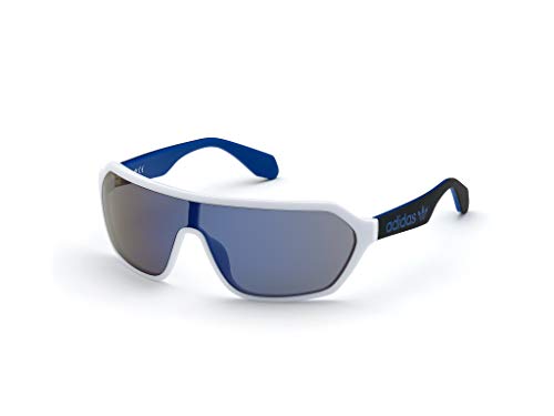 Adidas Unisex-Erwachsene OR0022 Sonnenbrille, White/blu Mirror, 00 von adidas