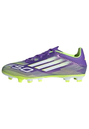 adidas Unisex F50 Club Firm Multi Ground Football Boots Fußballschuhe, Purple Rush/Cloud White/Lucid Lemon, 48 2/3 EU von adidas