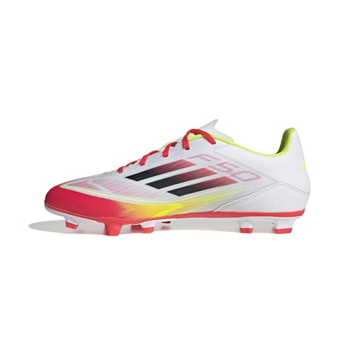 adidas Unisex F50 Club Football Boots FG/MG Fußballschuhe, Cloud White/Core Black/Solar Yellow von adidas