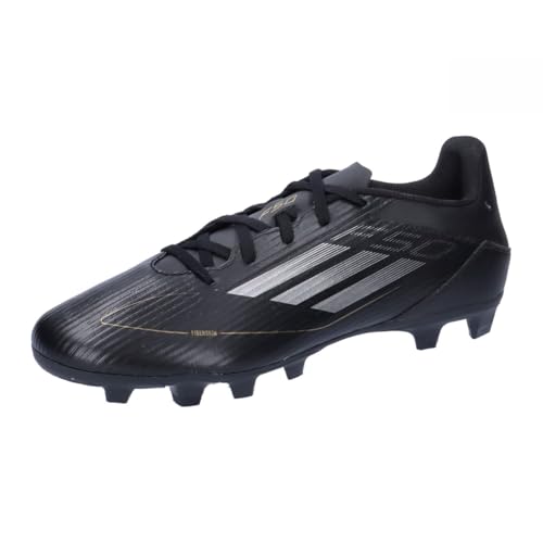 adidas Unisex F50 Club Football Boots Flexible Ground Fußballschuhe, core Black/Iron MET/Gold met, 44 2/3 EU von adidas