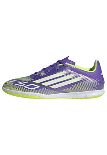 adidas Unisex F50 Club Indoor Football Boots Fußballschuhe, Purple Rush/FTWR White/Lucid Lemon, 41 1/3 EU von adidas