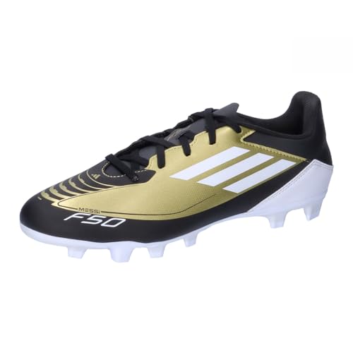 adidas Unisex F50 Club Messi Football Boots Flexible Ground Fußballschuhe, Gold/Footwear White/Carbon Black, 42 EU adidas Unisex F50 Club Messi Football Boots Flexible Ground Fußballschuhe, Gold/Footwear White/Carbon Black, 42 EU von adidas