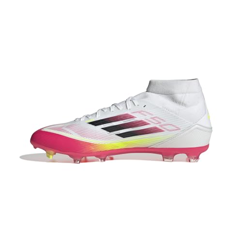 adidas Unisex F50 League Football Boots FG/MG Fußballschuhe, FTWR White/core Black/solar Yellow, 38 EU von adidas