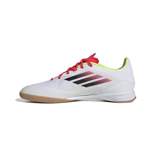 adidas Unisex F50 League Football Boots Indoor Fußballschuhe, Cloud White/Core Black/Solar Yellow von adidas