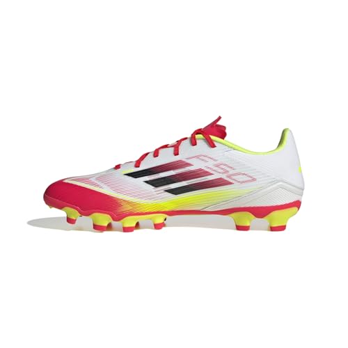 adidas Unisex F50 League Football Boots Multi Ground Fußballschuhe, FTWR White/core Black/solar Yellow von adidas