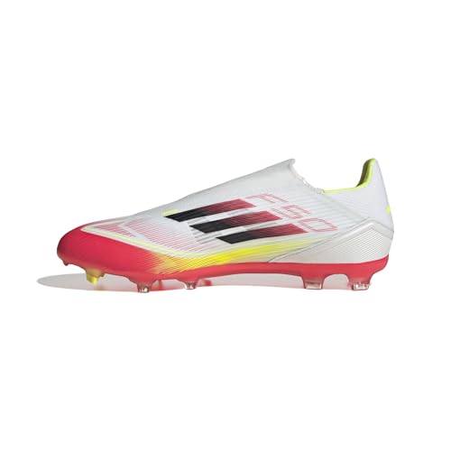 adidas Unisex F50 League Laceless Football Boots FG/MG Fußballschuhe, Cloud White/Core Black/Solar Yellow von adidas