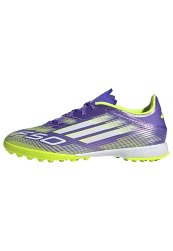 adidas Unisex F50 League Turf Football Boots Fußballschuhe, Purple Rush/Cloud White/Lucid Lemon, 44 EU adidas Unisex F50 League Turf Football Boots Fußballschuhe, Purple Rush/Cloud White/Lucid Lemon, 44 EU von adidas