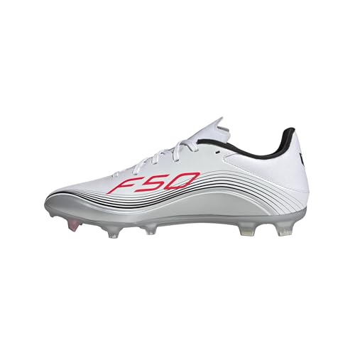 adidas Unisex F50 Messi League Firm Multi Ground Football Boots Fußballschuhe, Cloud White/Lucid Red/Silver Metallic, 40 EU adidas Unisex F50 Messi League Firm Multi Ground Football Boots Fußballschuhe, Cloud White/Lucid Red/Silver Metallic, 40 EU von adidas