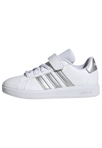 adidas Grand Court 2.0 Shoes Children Tennisschuhe, Cloud White/Matte Silver/Cloud White, 32 EU von adidas