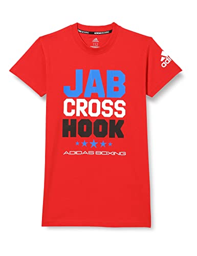 Adidas Unisex Kids Boxing JCH T-Shirt, Vivid RedBlack, 152 von adidas