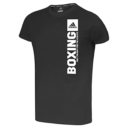 Adidas Unisex Kids Community Vertical Boxing T-Shirt, Blackwhite, XL von adidas