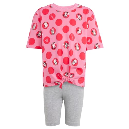 adidas Unisex Kids DISNEY MINNIE MAUS T-SHIRT-SET Pink Fusion/Multicolor 140 von adidas