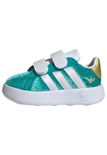 adidas Unisex Kids Disney Jasmine Grand Court Kids Schuh 2.0 Pure Teal/Cloud White/Gold Metallic 27 von adidas