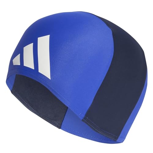 adidas Unisex Kids Fabric Swim Cap Badekappe, Legend Ink/semi Lucid Blue, One Size von adidas