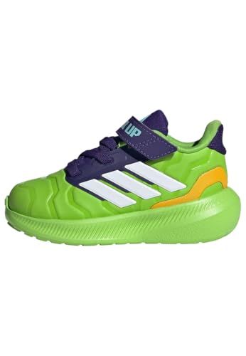 adidas Unisex Kids Marvel Iron Hulk Runfalcon 5 Schuh Kids Semi Solar Green/Cloud White/Collegiate Purple 26 von adidas