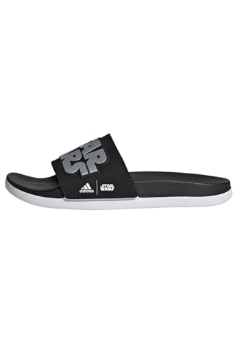 adidas Unisex Kids Star Wars Kids Comfort Adilette Core Black/Silver Metallic/Cloud White 35 von adidas