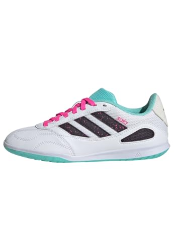 adidas Unisex Kids Super Sala Competition 3 Kids IN Fußballschuh Cloud White/Aurora Black/Flash Aqua 37 1/3 adidas Unisex Kids Super Sala Competition 3 Kids IN Fußballschuh Cloud White/Aurora Black/Flash Aqua 37 1/3 von adidas