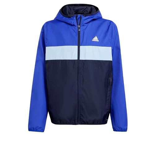 adidas Unisex Kids Wind.RDY Tiberio Windbreaker Semi Lucid Blue/Clear Sky/Legend Ink 152 von adidas