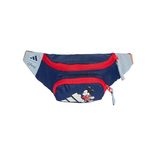 adidas Unisex Kids adidas x Disney Micky Maus Kids Bauchtasche Dark Blue/Pure Ruby 1 Größe von adidas