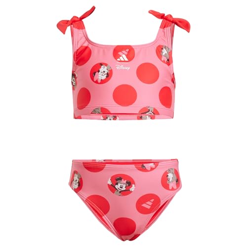 adidas Unisex Kids x Disney Minnie Maus Kids Bikini Pink Fusion/Pure Ruby/Off White/Aurora Ruby 128 von adidas