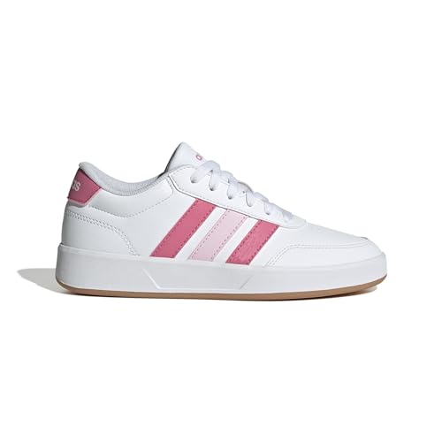 adidas Unisex Kinder BREAKNET 3.0 Shoes JUNIOR Schuhe, FTWR White/pink Fusion/Clear pink von adidas