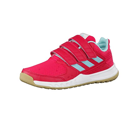 adidas Unisex-Kinder FortaGym Gymnastikschuhe, Mehrfarbig (Energy Pink F17/energy Aqua F17/ftwr White) von adidas