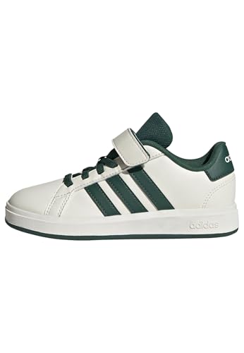 adidas Unisex Kinder Grand Court 2.0 Shoes Children Schuhe, Off White/Collegiate Green/Core Black von adidas