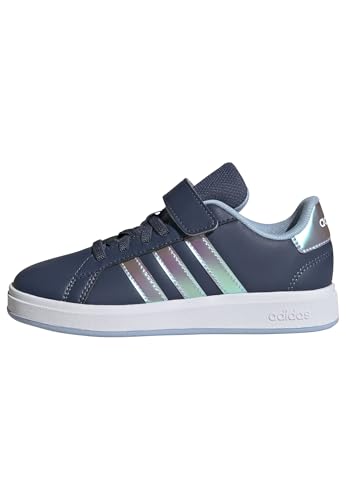 adidas Unisex Kinder Grand Court 2.0 Shoes Children Schuhe, Preloved Ink/Iridescent/Clear Sky von adidas