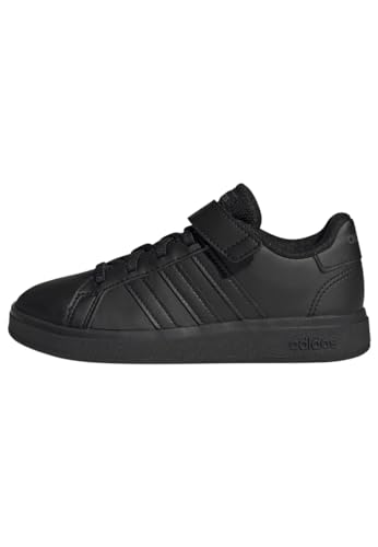 adidas Unisex Kinder Grand Court Sneakers, Core Black/Core Black/Grey Six, 31 EU von adidas