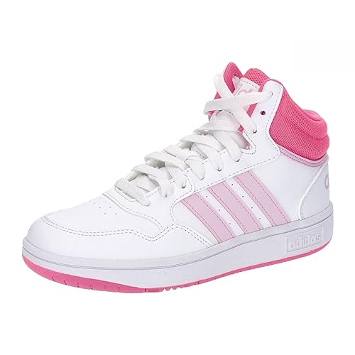 adidas Unisex Kinder Hoops Mid Shoes Schuhe, Cloud White/Orchid Fusion/Lucid pink adidas Unisex Kinder Hoops Mid Shoes Schuhe, Cloud White/Orchid Fusion/Lucid pink von adidas
