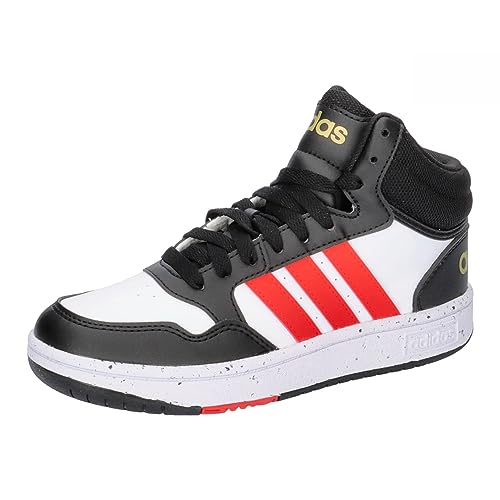 adidas Unisex Kinder Hoops Mid Shoes Schuhe, Cloud White/Vivid Red/Core Black von adidas
