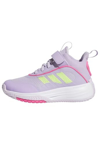 adidas Unisex Kinder OWNTHEGAME 3.0 Shoes Basketball-Schuhe, Ice Lavender/Lucid Lemon/Powder Plum von adidas