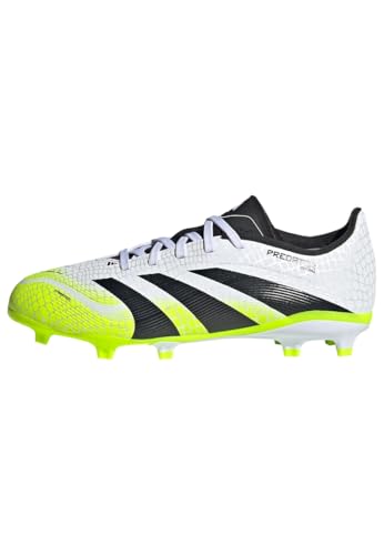 adidas Unisex Kinder Predator League Firm Multi Ground Football Boots Kids Fußballschuhe, Cloud White/Core Black/Lucid Lemon von adidas