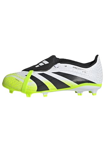 adidas Unisex Kinder Predator League Fold-Over Tongue Firm Multi Ground Football Boots Kids Fußballschuhe, Cloud White/Core Black/Lucid Lemon von adidas