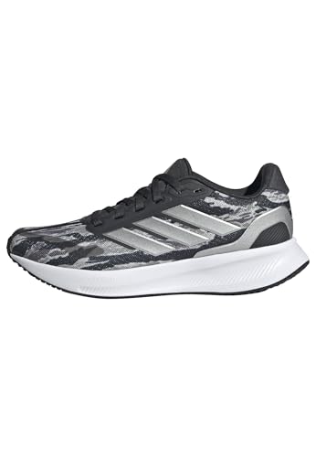 adidas RUNFALCON 5 Shoes JUNIOR Laufschuhe, Silver Pebble/Silver Metallic/Carbon, 40 EU von adidas
