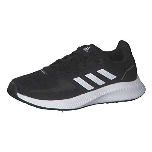 adidas Unisex Kinder Runfalcon 2.0 Running Shoe, Core Black Cloud White Silver Metallic, 28 EU von adidas