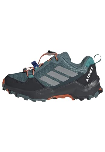 adidas Unisex Kinder Terrex AX4S Speed Lacing Hiking Shoes Kids Schuhe zum Wandern, preloved Teal/Matte Silver/semi Impact orange adidas Unisex Kinder Terrex AX4S Speed Lacing Hiking Shoes Kids Schuhe zum Wandern, preloved Teal/Matte Silver/semi Impact orange von adidas
