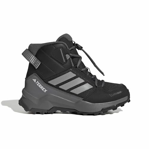 adidas Unisex Kinder Terrex Ax4r Mid Climawarm+ Hiking Shoes Kids 4 Schuhe zum Wandern, Core Black Matte Silver Grey Six von adidas