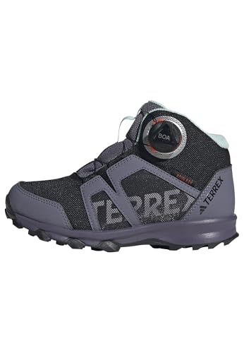 adidas Unisex Kinder Terrex Boa Mid Rain.rdy Hiking Shoes Trailrunning-Schuhe, Core Black FTWR White Preloved Violet von adidas
